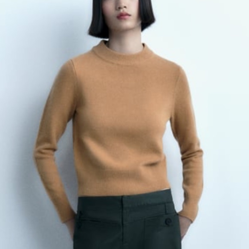 Zara 100% Wool Knit Sweater